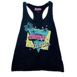 Barbie Pink Retro Car Racerback Fitted Tank Tee 🩷✨🔲